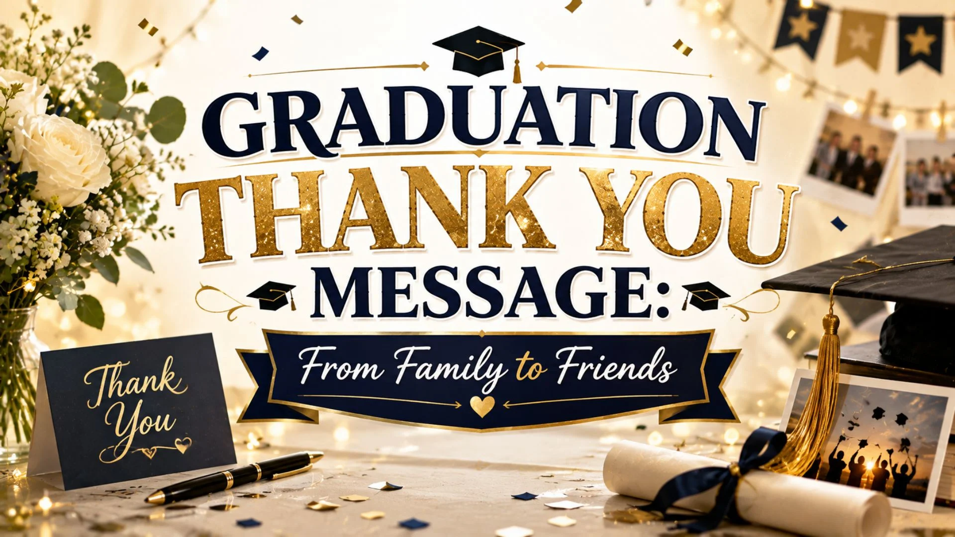 Graduation Thank You Message From Family to Friends
