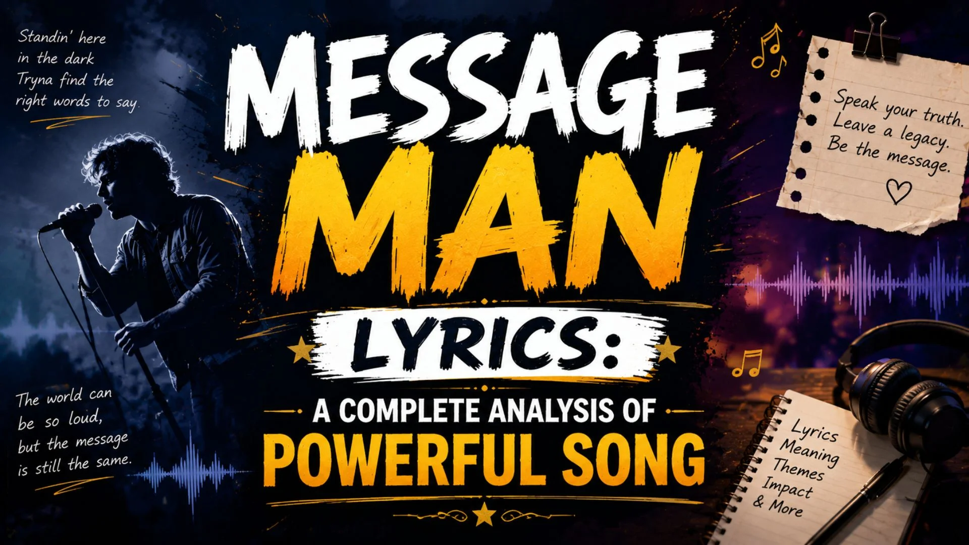 Message Man Lyrics A Complete Analysis of Powerful Song
