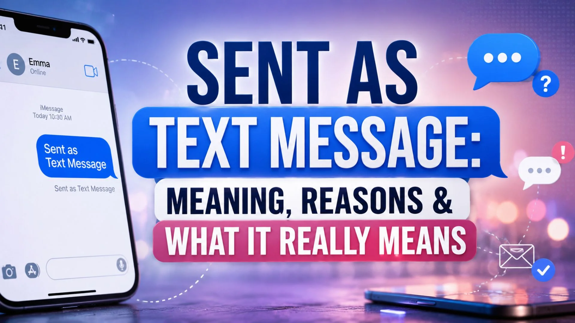 Sent as Text Message Meaning, Reasons & What It Really Means
