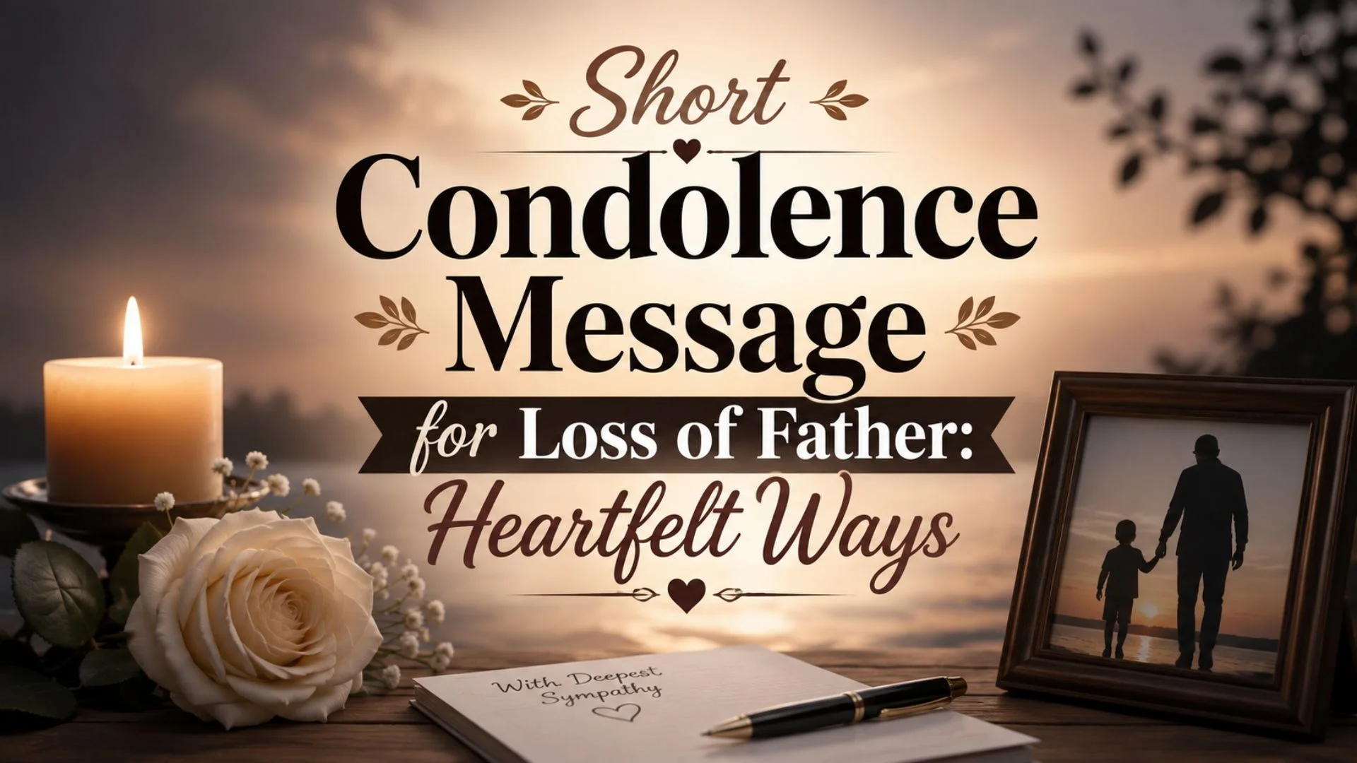 Short Condolence Message for Loss of Father Heartfelt Ways