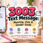 3003 Text Message Meaning, Uses & Sender Guide