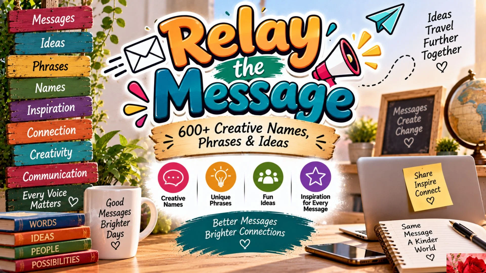Relay the Message 600+ Creative Names, Phrases & Ideas