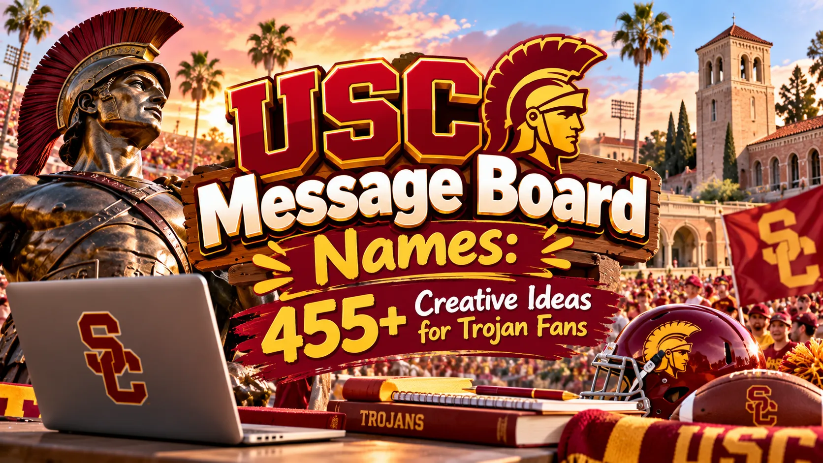 USC Message Board Names: 455+ Creative Ideas for Trojan Fans