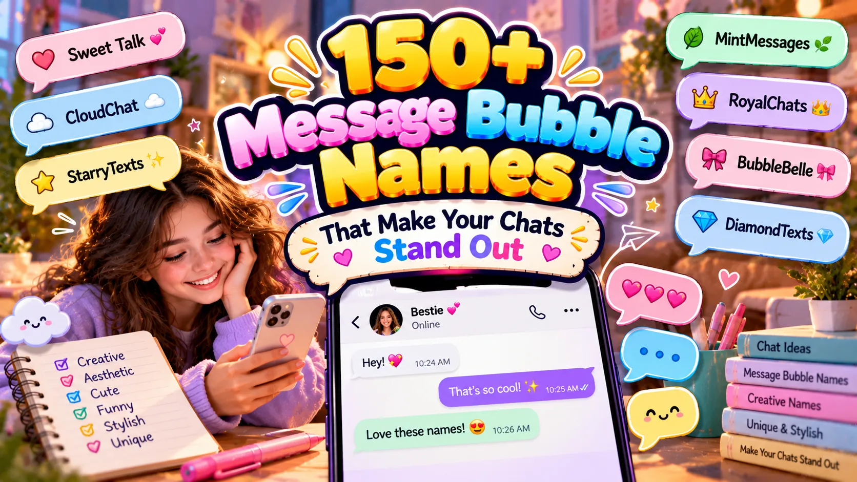 150+ Message Bubble Names That Make Your Chats Stand Out