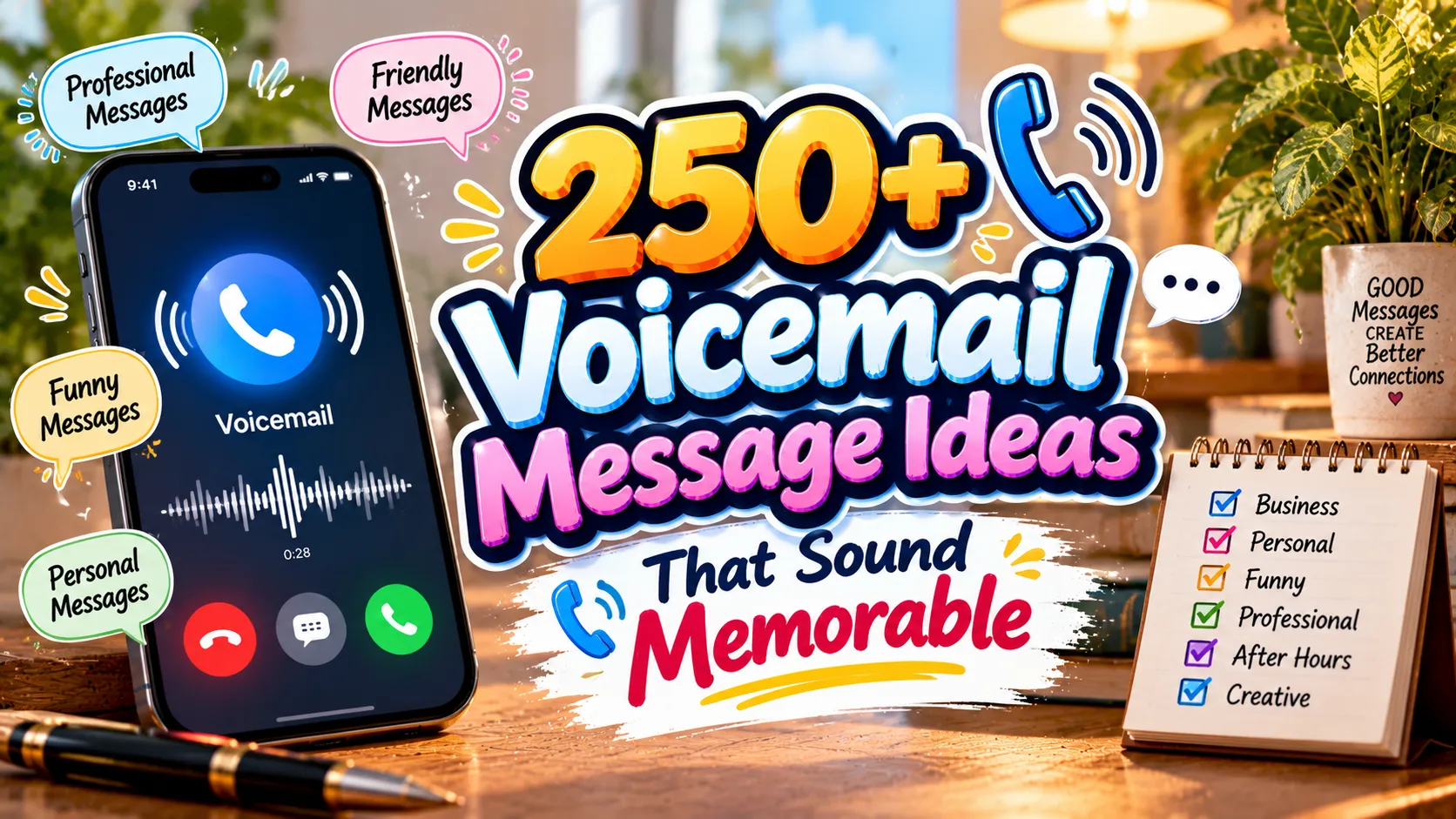 250+ Voicemail Message Ideas That Sound Memorable 📞