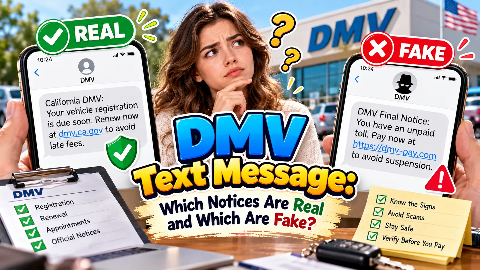DMV Text Message: Which Notices Are Real and Which Are Fake?