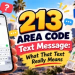 213 Area Code Text Message: What That Text Really Means 📱