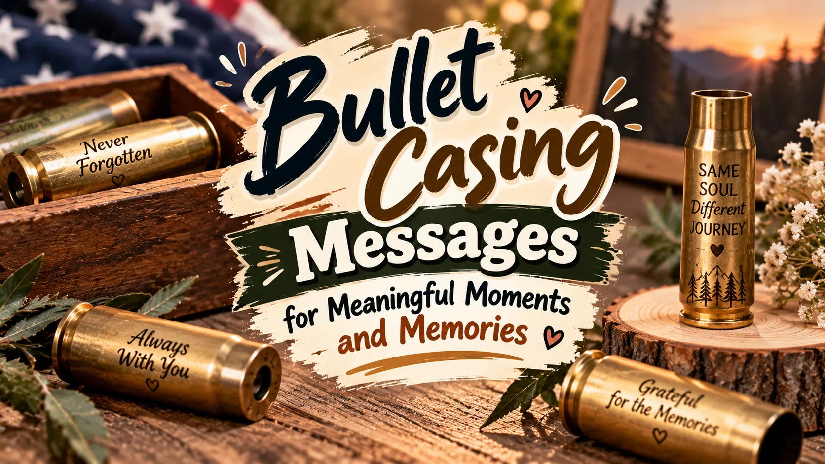 Bullet Casing Messages for Meaningful Moments and Memories