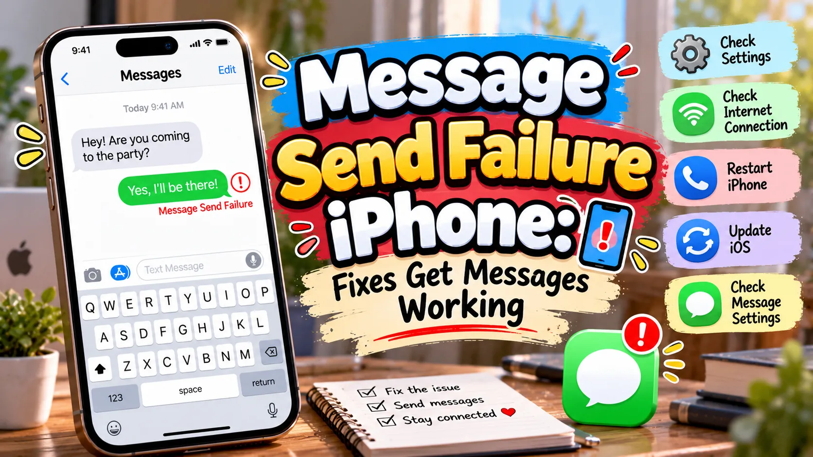 Message Send Failure iPhone: Fixes Get Messages Working 📱