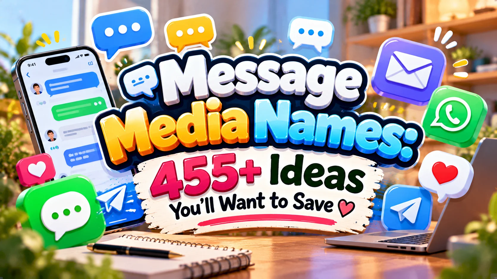 Message Media Names 455+ Ideas You’ll Want to Save 💬