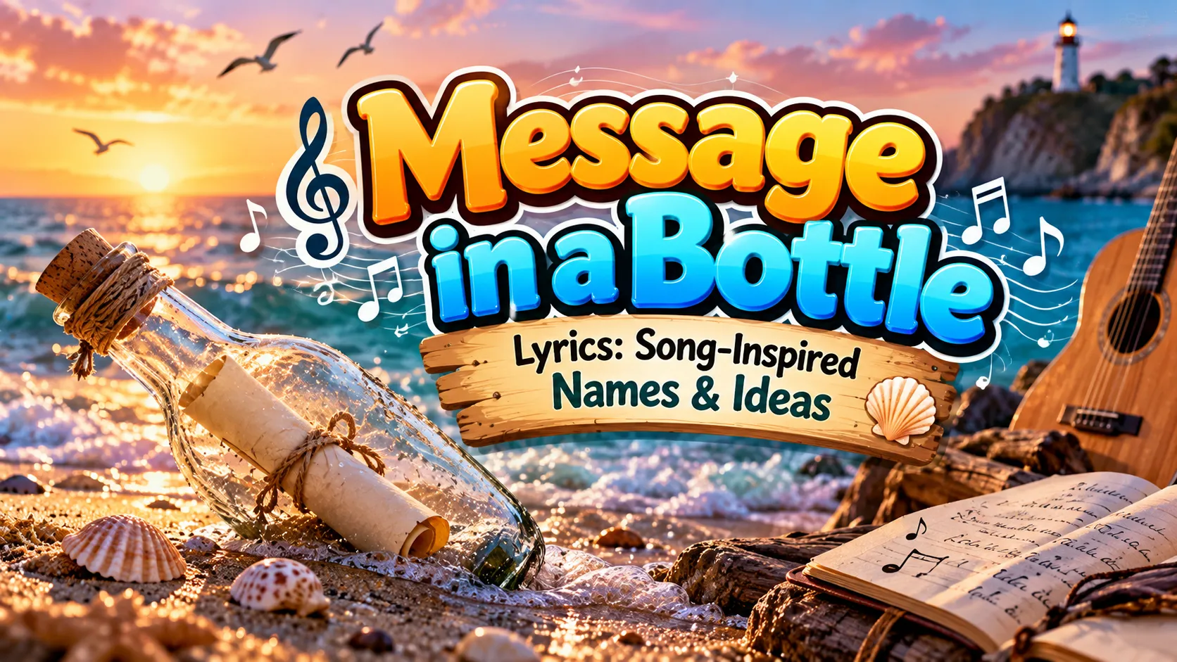 Message in a Bottle Lyrics: Song-Inspired Names & Ideas 🌊🎶