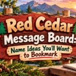 Red Cedar Message Board: Name Ideas You’ll Want to Bookmark